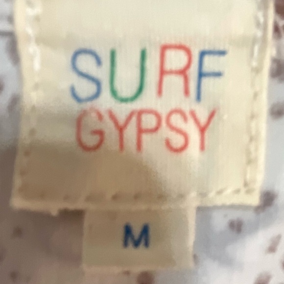 Surf Gypsy Snakeskin Print Tunic Swim Cover-Up size medium - Picture 5 of 6